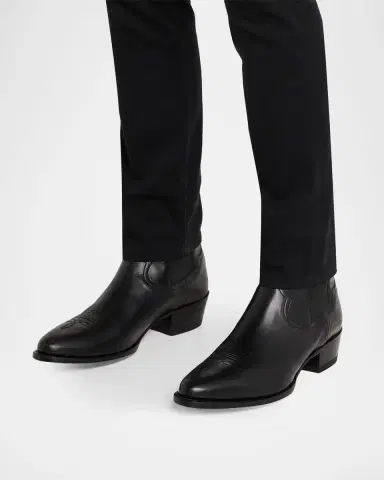 Ralph Lauren Purple Label Leather Chelsea Western Boot | Thumbnail 2 Ralph Lauren Purple Label Leather Chelsea Western Boot | Thumbnail 2