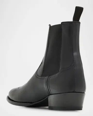 Ralph Lauren Purple Label Leather Chelsea Western Boot | Thumbnail 4 Ralph Lauren Purple Label Leather Chelsea Western Boot | Thumbnail 4