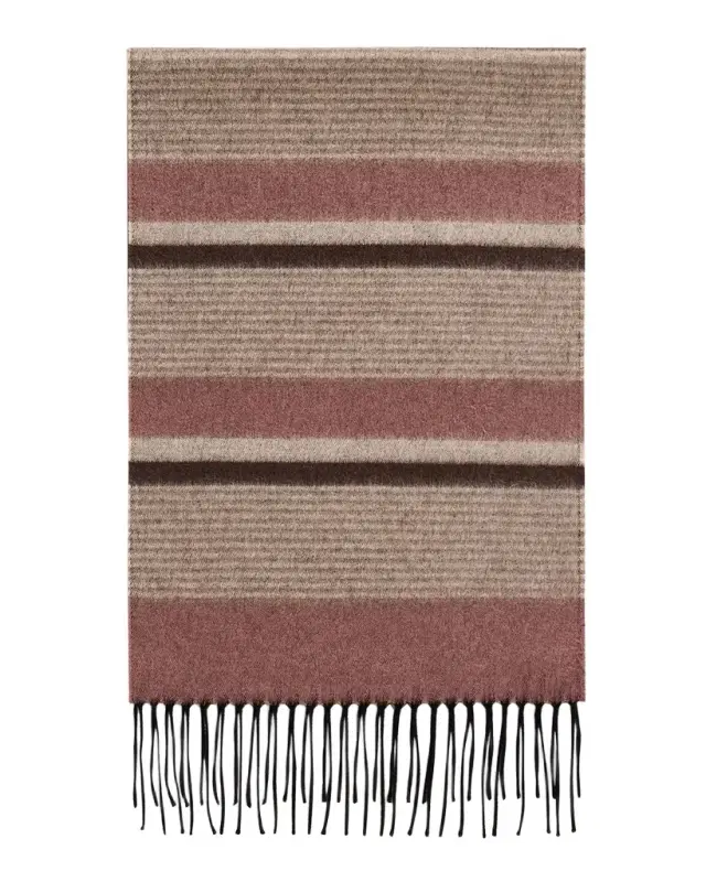 Men 's Rascar Solid to Stripe Silk and Cashmere Scarf