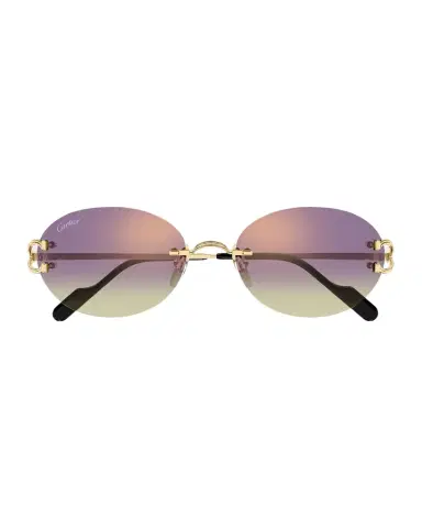 Cartier Classic C Motif Rimless Round Metal Sunglasses | Thumbnail 1 Cartier Classic C Motif Rimless Round Metal Sunglasses | Thumbnail 1