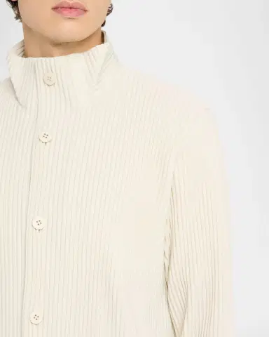 Homme Plissé Issey Miyake Men 's Multi-Pocket Pleated Button-Down Shirt | Thumbnail 5