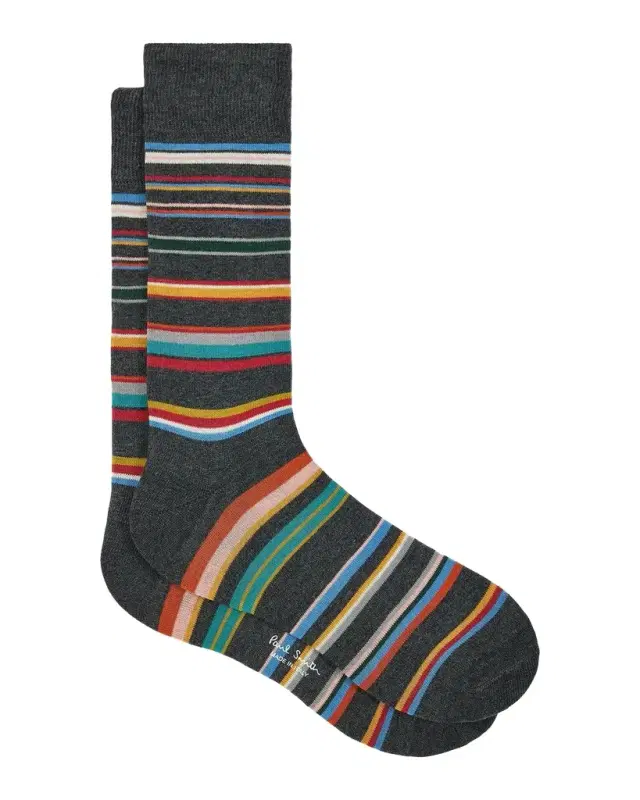 Men 's Martin Signature Stripe Cotton Crew Socks