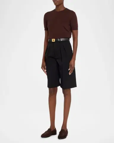 Saint Laurent Le Suede YSL Penny Loafers | Thumbnail 3 Saint Laurent Le Suede YSL Penny Loafers | Thumbnail 3
