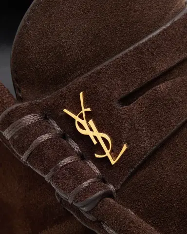 Saint Laurent Le Suede YSL Penny Loafers | Thumbnail 5 Saint Laurent Le Suede YSL Penny Loafers | Thumbnail 5