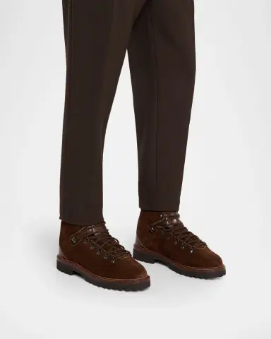 Ralph Lauren Purple Label Halpin Shearling-Trim Calf-Suede Boot | Thumbnail 2 Ralph Lauren Purple Label Halpin Shearling-Trim Calf-Suede Boot | Thumbnail 2