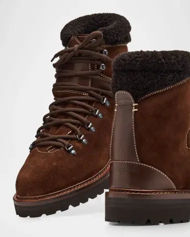 Ralph Lauren Purple Label Halpin Shearling-Trim Calf-Suede Boot | Thumbnail 5 Ralph Lauren Purple Label Halpin Shearling-Trim Calf-Suede Boot | Thumbnail 5