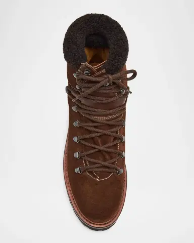 Ralph Lauren Purple Label Halpin Shearling-Trim Calf-Suede Boot | Thumbnail 6 Ralph Lauren Purple Label Halpin Shearling-Trim Calf-Suede Boot | Thumbnail 6