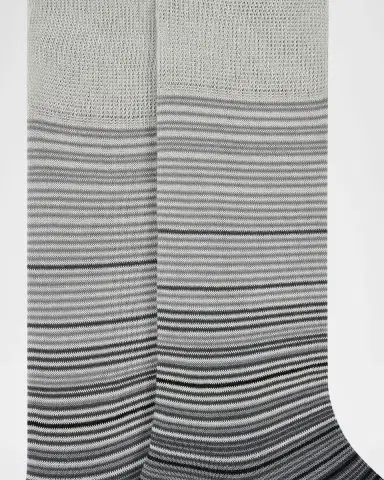 Paul Smith Men's Marcel Ombre Thin Stripe Cotton Crew Socks | Thumbnail 2