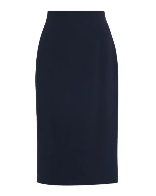 Lafayette 148 New York Finesse Crepe Midi Pencil Skirt
