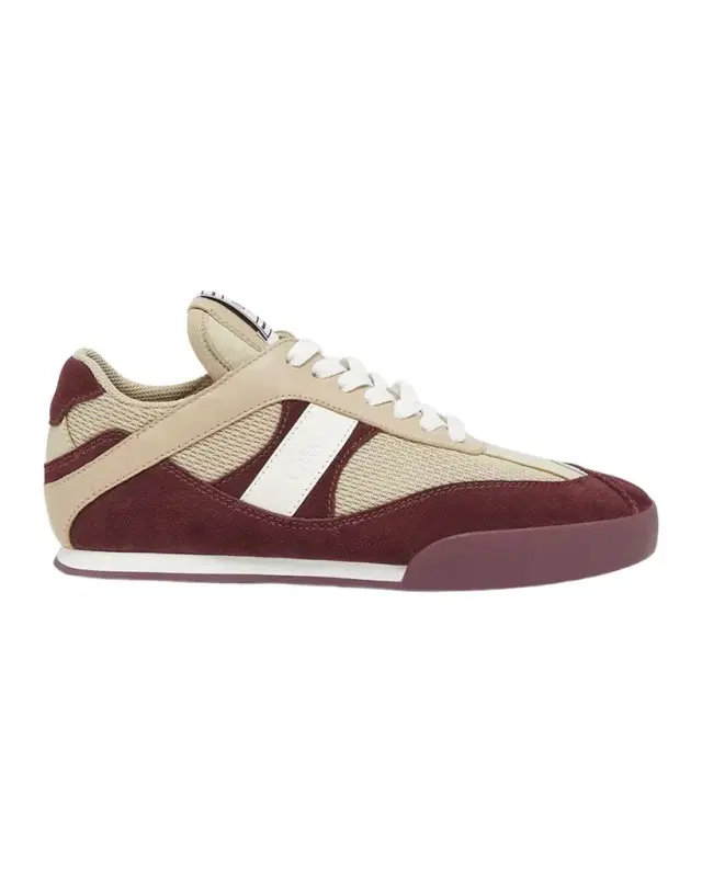 Chloe Kick Mixed Leather Retro Low-Top Sneakers
