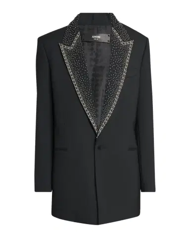 AMIRI Men's Sequin Peak Lapel Oversized Blazer | Thumbnail 1 AMIRI Men's Sequin Peak Lapel Oversized Blazer | Thumbnail 1