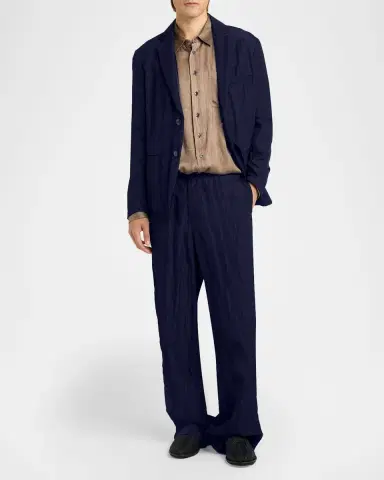 Giorgio Armani Men 's Textured Two-Button Blazer | Thumbnail 2