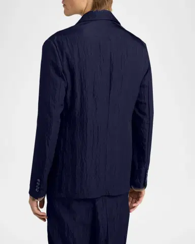 Giorgio Armani Men 's Textured Two-Button Blazer | Thumbnail 3