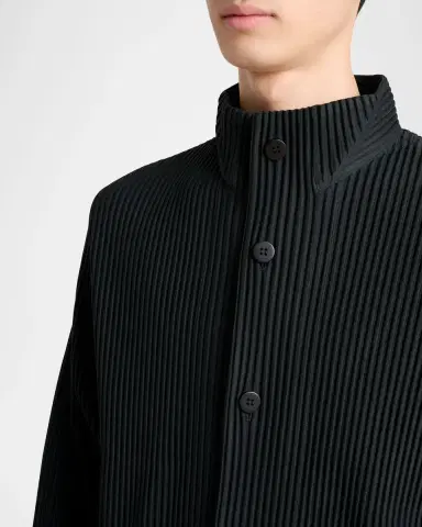 Homme Plissé Issey Miyake Men 's Multi-Pocket Pleated Button-Down Shirt | Thumbnail 5
