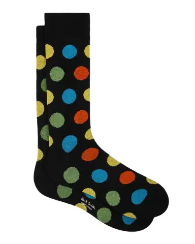 Paul Smith Men's Mike Large Polka Dot Cotton Crew Socks | Thumbnail 1