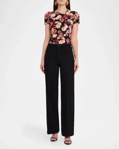 L 'AGENCE Scottie High-Rise Wide-Leg Jeans | Thumbnail 2 L 'AGENCE Scottie High-Rise Wide-Leg Jeans | Thumbnail 2