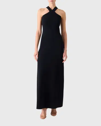 Akris Crisscross Knit Halter Maxi Dress | Thumbnail 2 Akris Crisscross Knit Halter Maxi Dress | Thumbnail 2