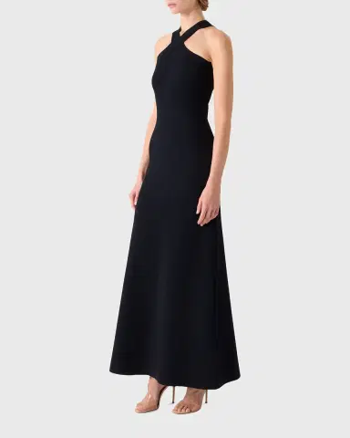 Akris Crisscross Knit Halter Maxi Dress | Thumbnail 4 Akris Crisscross Knit Halter Maxi Dress | Thumbnail 4