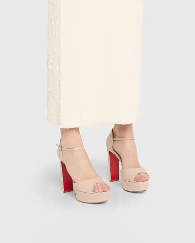 Christian Louboutin 130mm Sandaloo Leather Platform Sandals | Thumbnail 2