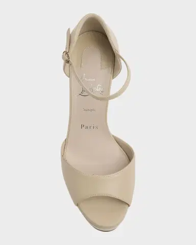 Christian Louboutin 130mm Sandaloo Leather Platform Sandals | Thumbnail 6