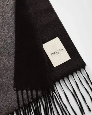 PIACENZA 1733 Men's Two-Tone Cashmere-Silk Scarf | Thumbnail 4