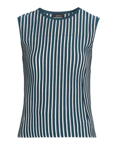 Akris Silk-Blend Striped Rib Tank Top | Thumbnail 1 Akris Silk-Blend Striped Rib Tank Top | Thumbnail 1