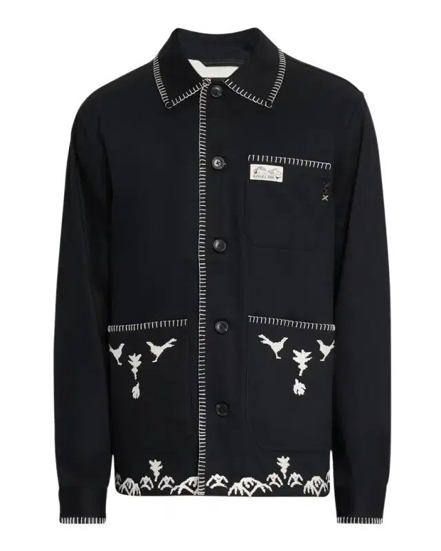 Scotch & Soda en 's Embroidered Cotton-Blend Worker Jacket