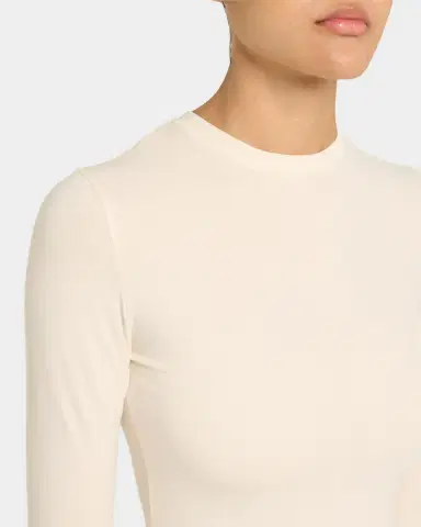 Skims Cotton Jersey Long-Sleeve Crewneck T-Shirt | Thumbnail 5