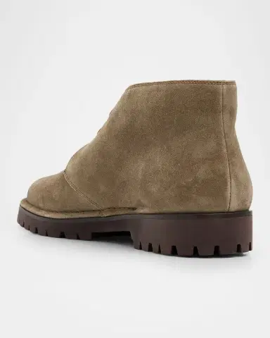 Vince Men's Jerome Suede Lug-Sole Chukka Boots | Thumbnail 4