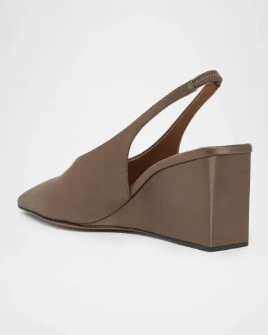Alaïa 75mm Satin Slingback Wedges | Thumbnail 4
