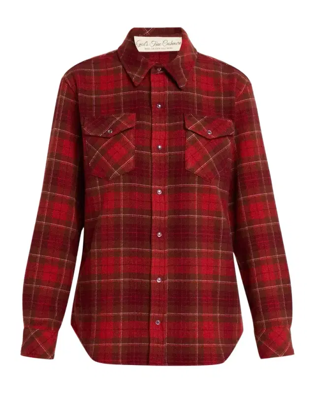 Love Tartan Cashmere Flannel Shirt