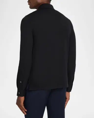 Ralph Lauren Purple Label Cotton-Cashmere Piqué Polo Shirt | Thumbnail 3 Ralph Lauren Purple Label Cotton-Cashmere Piqué Polo Shirt | Thumbnail 3