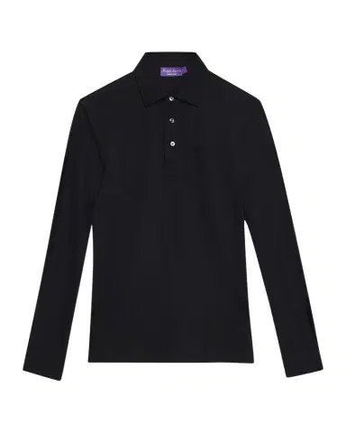 Ralph Lauren Purple Label Cotton-Cashmere Piqué Polo Shirt | Thumbnail 1 Ralph Lauren Purple Label Cotton-Cashmere Piqué Polo Shirt | Thumbnail 1