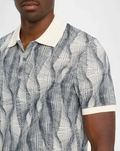 Scotch & Soda Men's Cotton Micro-Logo Classic Fit Polo Shirt | Thumbnail 5