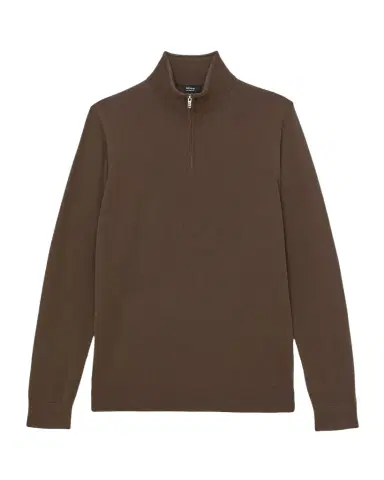 Reiss Men's Blackhall Merino Wool Half-Zip Funnel Neck Sweater | Thumbnail 1 Reiss Men's Blackhall Merino Wool Half-Zip Funnel Neck Sweater | Thumbnail 1