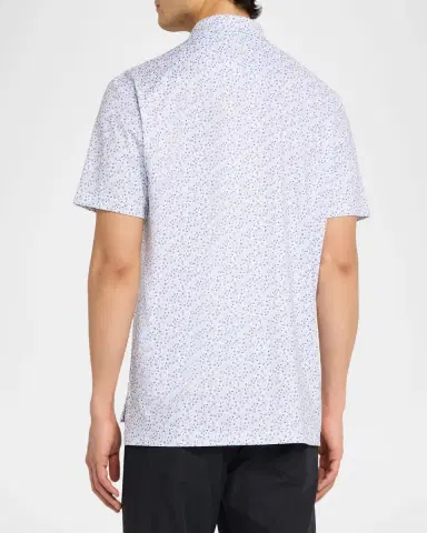 Peter Millar Men's Oyster Roast Summer Comfort Performance Jersey Polo | Thumbnail 3 Peter Millar Men's Oyster Roast Summer Comfort Performance Jersey Polo | Thumbnail 3