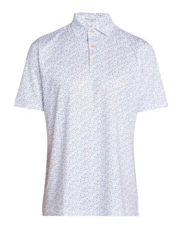 Peter Millar Men 's Oyster Roast ummer Comfort Performance Jersey Polo