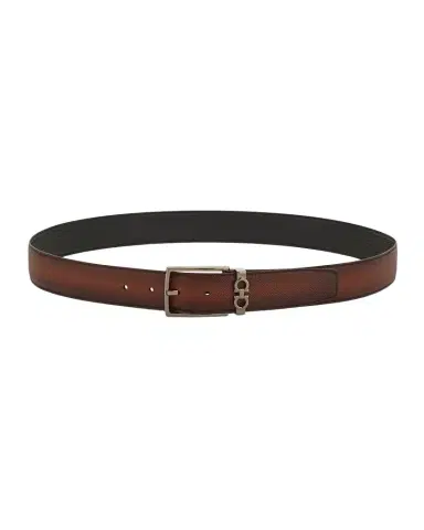 Ferragamo Men's Mini Gancio Reversible Leather Belt | Thumbnail 1 Ferragamo Men's Mini Gancio Reversible Leather Belt | Thumbnail 1