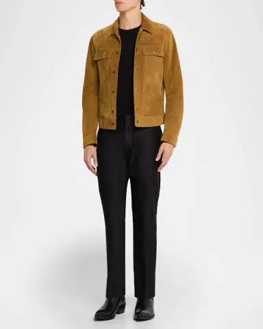 Tom Ford Men's Burnished Leather Chelsea Boots | Thumbnail 3 Tom Ford Men's Burnished Leather Chelsea Boots | Thumbnail 3