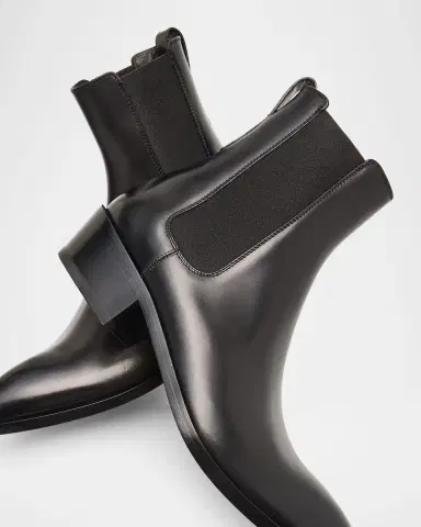 Tom Ford Men's Burnished Leather Chelsea Boots | Thumbnail 5 Tom Ford Men's Burnished Leather Chelsea Boots | Thumbnail 5