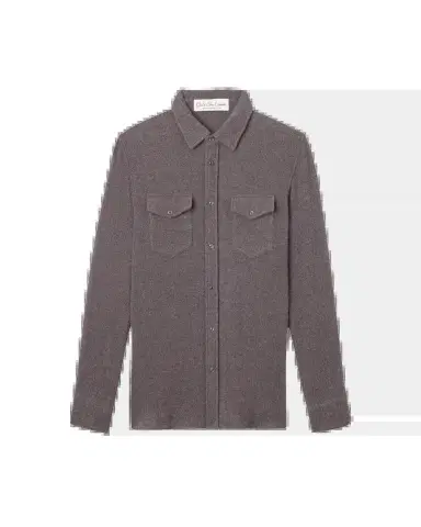God’s True Cashmere Cashmere Two-Pocket Amethyst Button-Down Shirt | Thumbnail 2