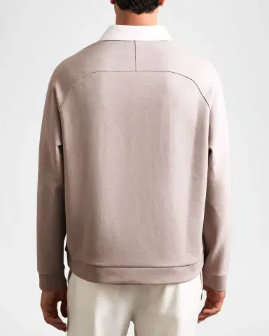 Reiss Men 's Thurloe Color-Block Rugby Shirt | Thumbnail 3