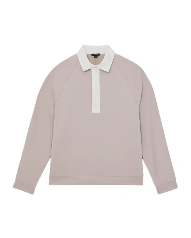 Reiss Men 's Thurloe Color-Block Rugby Shirt