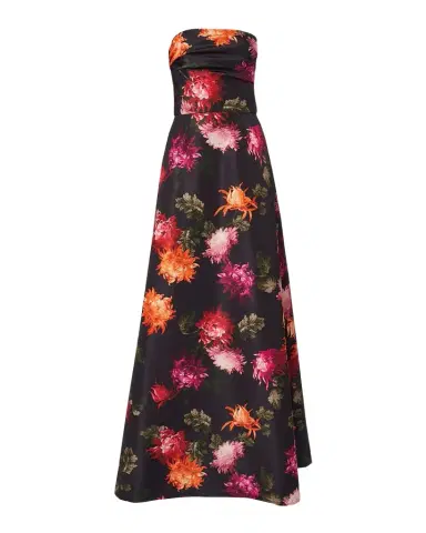 Carolina Herrera Floral-Print Strapless A-Line Gown | Thumbnail 1 Carolina Herrera Floral-Print Strapless A-Line Gown | Thumbnail 1