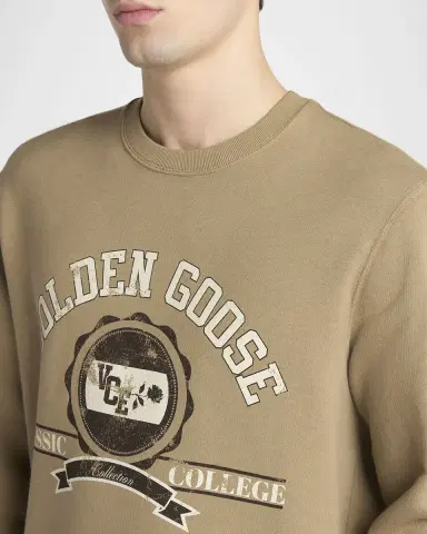 Golden Goose Men's Journey Classic College Cotton Crewneck Sweater | Thumbnail 5
