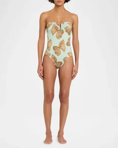 Ulla Johnson Monterey Strapless One-Piece Swimsuit | Thumbnail 2