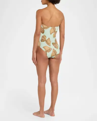 Ulla Johnson Monterey Strapless One-Piece Swimsuit | Thumbnail 3