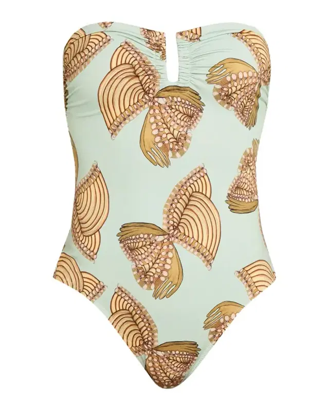 Ulla Johnson Monterey Strapless One-Piece Swimsuit