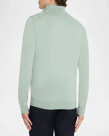 Reiss en's Blackhall Merino Wool Funnel Neck Half-Zip Sweater | Thumbnail 3
