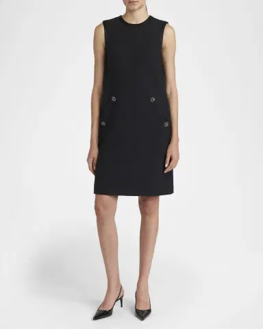 Dolce & Gabbana Crystal Embellished Sleeveless Boucle Dress | Thumbnail 2 Dolce & Gabbana Crystal Embellished Sleeveless Boucle Dress | Thumbnail 2
